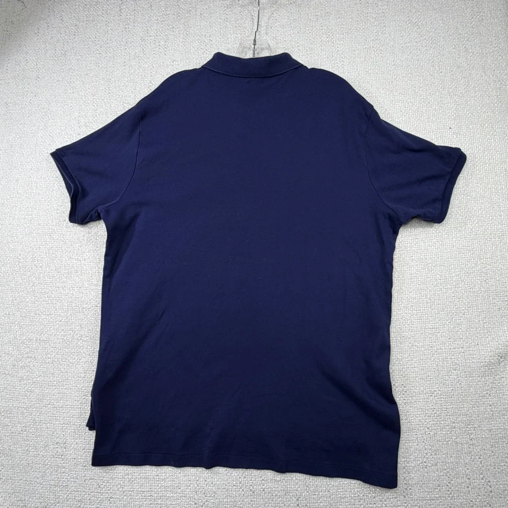 Polo Ralph Lauren Mens XL Custom Fit Navy Blue Short Sleeve Polo Shirt Red Pony